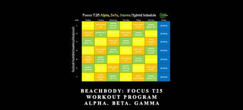 Beachbody Focus T25 – Workout Program Alpha. Beta. Gamma