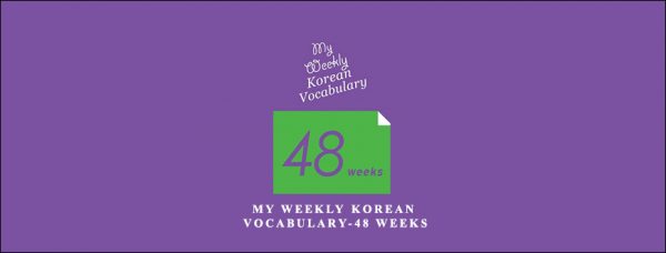 My Weekly Korean Vocabulary-48 Weeks
