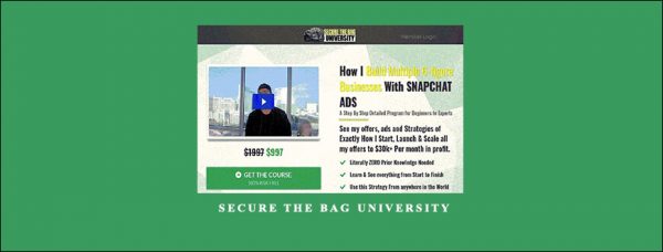 Carson Oates - Secure The Bag University