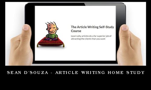 Sean D’Souza – Article Writing Home Study