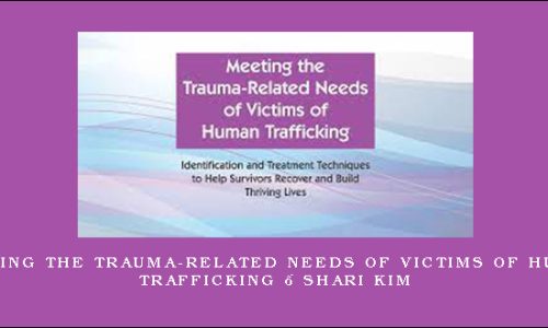 Meeting the Trauma-Related Needs of Victims of Human Trafficking – Shari Kim