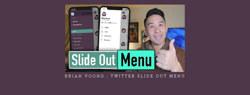 Brian Voong – Twitter Slide Out Menu