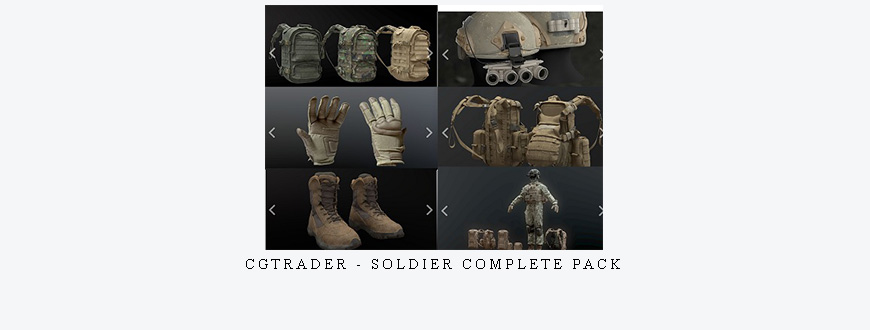 CGTrader – Soldier complete Pack