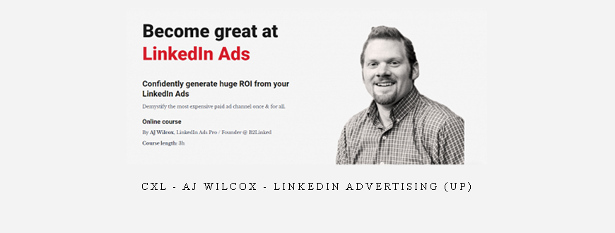 CXL – AJ Wilcox – LinkedIn Advertising (UP)