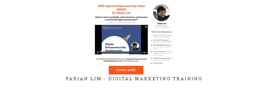 Fabian Lim – Digital Marketing Training